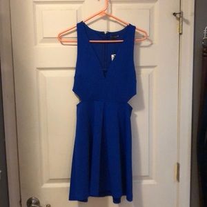 Express side cut out dress